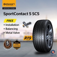 Continental SportContact SC5 R19 225/40 SSR * 245/35 SSR MOE 255/35 SSR MOE 255/40 VOL 245/45R19 MO 275/40R19 MO 225/40R19 SSR MOE 245/45R19 SSR 275/40R19 SSR(with installation)