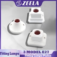 Round Oval Ceiling Lamp Holder E27 Ceiling Light