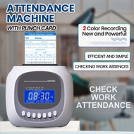 Punch Card Machine Attendance Machine Time Recorder Local Warranty Local-Card Set【free shipping】