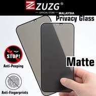 iPHONE Series Full Cover MATTE Privacy Anti Spy Screen Protector (14/14 PLUS/14 PRO/14 PRO MAX/11/12/13/13 MINI/X/XS/XR/12 PRO/13 PRO/XS MAX/12 Mini) ZUZG