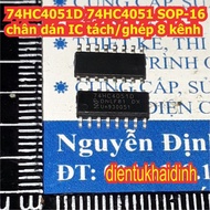 10pcs 74HC4051D 74HC4051 HC4051 SOP-16 8-channel separation/copy IC pins kde2081