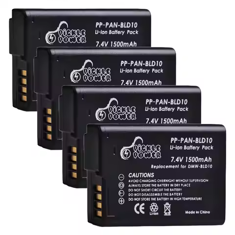 4xDMW-BLD10 DMWBLD10 BLD10PP Li-ion Battery+Car Charger for Panasonic DMW BLD10E DMC GF2GK GF2 G3 GX