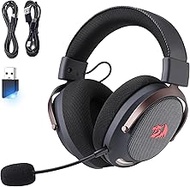 Redragon H858 3-Mode Wireless Gaming Headset, 7.1 Surround Sound, 53 mm Drivers, Memory Foam Ear Pad