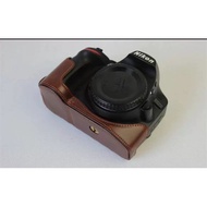 Suitable for Nikon D3400 D3300 D3200 D3100 SLR Camera Bag Leather Case Base Half Case Shell