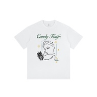 Printed Pure Cotton Couple T-Shirts - Summer Wear | Chinese Design | 5FL4