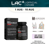 [Expiry Jul 2027] LAC Men’s Mega Multi Active (90 Caplets) Daily Multivitamin and Nutrition Formula