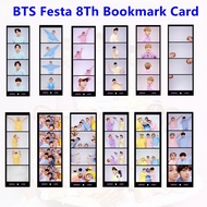 KPOP BTS Festa 8Th Bookmark Card Bangtan Boys 4 Grid Photocard Paper Bookmarks Book Holder Message Card for ARMY
