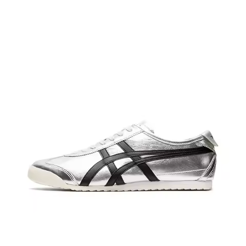 Onitsuka Tiger MEXICO 66 Retro Classic Thin-Soled Fashion Low-Top Lifestyle Casual Shoes Unisex Silv