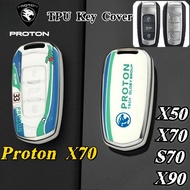 Proton TPU Smart Car Key Case 3/4 Buttons Keychain for X50 X70 S70 X90 Keyshell Proton Car Accessori