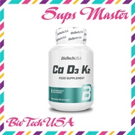 Biotechusa Ca D3 K2 90 Tablets - Complete supplement Calcium Vitamin D3 K2 to help strengthen bones 