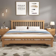 Katil Kayu Pepejal Nordic 1.8m Bilik Tidur Utama Homestay 1.5m Katil Double Bilik Hotel Apartmen Eko