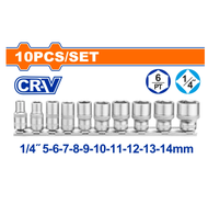 WST4410 Bộ 10 đầu tuýp 1/4" WADFOW