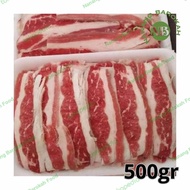 Daging beef slice shortplate yakiniku barbeque 500 gr