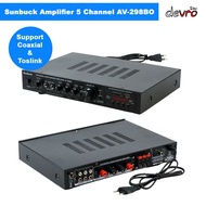 Sunbuck Audio Amplifier Bluetooth DAC Home Stereo 5 Channel - DAC Home Stereo Amplifier - AV-298BT dan AV-298BO