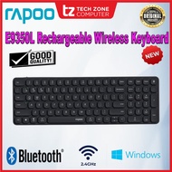 Rapoo E9350L Ultra-Slim, Multi-Device, Rechargeable Wireless Keyboard with Numeric Keypad