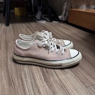 二手 US4.5/EUR37/23.5CM CONVERSE 70 1970 🐷粉色 麂皮 奶油底 低筒帆布鞋 157587C