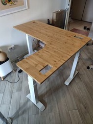 【KZCHAIR】轉角 L型桌 訂造 STANDING DESK L形 升降書枱 電動枱 電動桌  書桌 辦公枱 辦公桌  OFFICE TABLE 升降枱 工作桌 電動升降枱 電動升降桌  Elec