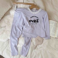 Have Big Kids (574) Fei 2025 Autumn Winter Perfume Nana 57453 Lace Collar Printed Loungewear Set 90-