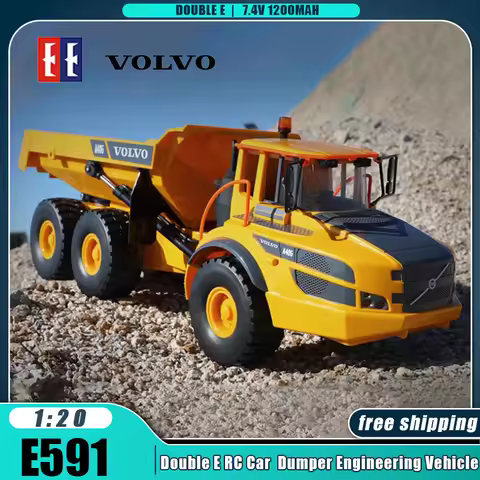 Double E RC Car E591 1:20 A40G RC Trucks Remote Control Articulated Dump Truck Alloy Engineering Veh