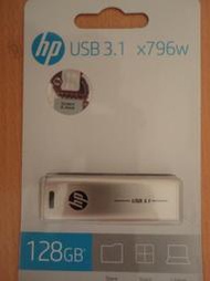 HP 金屬隨身碟 128G USB3.1 X796W U盤 高質感金屬碟