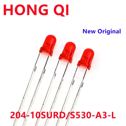100-1000PCS New 204-10SURD/S530-A3-L LED DIODE F3 LAMP 204-10SURD S530-A3 2V 60mW 20mA D=3mm F3MM RE