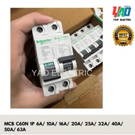 MCB SCHNEIDER C60N 1P 6A/10A/20A/25A/32A/50A MCB 1P MCB 20A MCB 32A
