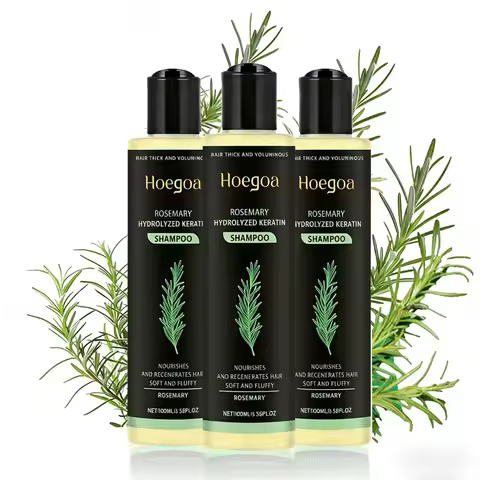 3pcs Rosemary Hair Growth Shampoo Thickening Hydrolyzed Keratin Dry Frizzy Damaged Repair Moisturizi