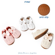 FINI Premium, Newborn Prewalker Shoes for Baby Girls Ages 0-15 Months, Anti-Slip Rubber Sole, Korean