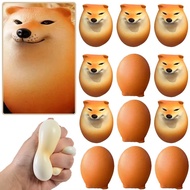 Cartoon Shiba Inu Dog Egg Squishy Toy - TPR Slow Rebound Toy - Mini Children Squeeze Toy - Decompres