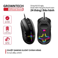 Chuột gaming silent chính hãng Deiog A6 DPI 16000 app marco led rgb 6 nút điều chỉnh