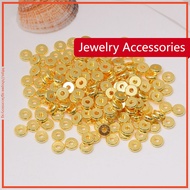 Smooth wheel piece round spacer beads scattered beads spacer diy bracelet beads