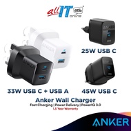 Anker Wall Charger | Anker 323 Charger 33W | Anker 313 Charger 45W | Anker 312 Charger 25W | USB C P