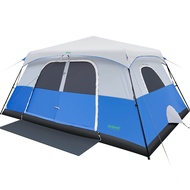 Instant Cabin Tent, 8 Person/10 Person Camping Tent Setup in 60 Seconds with Rainfly & Windproof Ten