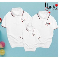 POLO Collared T-shirt for Men and Women for Families of 3, 4, 5 People Made of 4-Way Thai Poly in Al