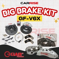 Gab Forged Brake Caliper Kit 6 Pot 340mm GF-V6X for 18” original stock rim  (Come with Brake Pad 550