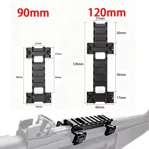 90MM 120MM Length MP5 G3 Rail Bracket Clip Claw Bracket Lower Profile Mount For MP5 AEG GBB Series S
