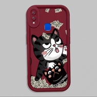 Casing hp for VIVO Y91 Y91i Y93 Y93s Y95 Case Cat Money CountingYANG Soft Cesing Silicone Case Softc