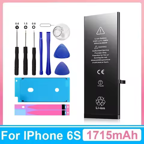 XDOU 2025 New Phone Battery For IPhone 6S IPhone6S With Free Repair Tools Kit 1715mAh High Capacity 