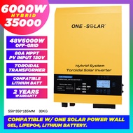 One Solar Hybrid Toroidal Off Grid Solar Inverter 24v3000w 48V6000W 48V5000W Snadi Snat Inverter Srn