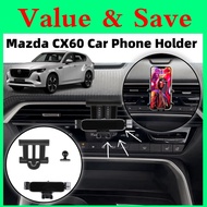 Mazda CX-60 CX-80 Custom Fit Gravity Car Phone Holder Air Vent Aircond Mobile Holder Gravity M4 CX60