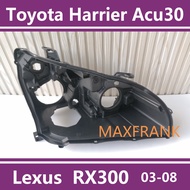 FOR Toyota Harrier ACU30 RX300 RX330 2003-2008  LAMP BODY HEADLAMP BACK SHELL HEAD LAMP  LIGHT BACK 