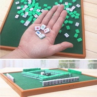 Mini Mahjong Set with Folding Mahjong Table Portable Mah Jong Game Set For Travel Family Leisure Time Indoor Entertainment Accessories