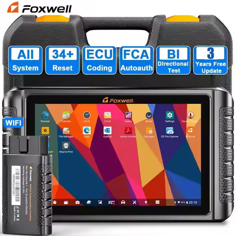 2025 FOXWELL Professional Car Scanner NT1009 Bidirectional Test Advanced ECU Coding 34+ Reset All Sy