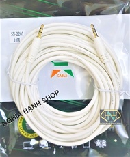 Cáp loa 2 đầu jack 3.5 dài 1.8M 3M 5M 10M 15M JSTAR cao cấp | Cáp 3.5 dây loa 2 đầu 3.5 dây loa jack