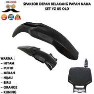 SPAKBOR SET FRONT REAR NUMBER BOARD YZ 85 YZ85 OLD TRAIL CROSS MOTORCYCLE YAMAHA FENDER DIRT BIKE PN