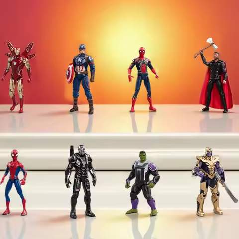 ZD Toys Official Avengers Legends: Iron Man, Spider Man, Thor, Captain America, Thanos, Hulk, War Ma