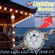 Fishery LED Point Strip - 3-in-1 Lighting Signage Decoration RGB IP68 UV Resistant Long Life