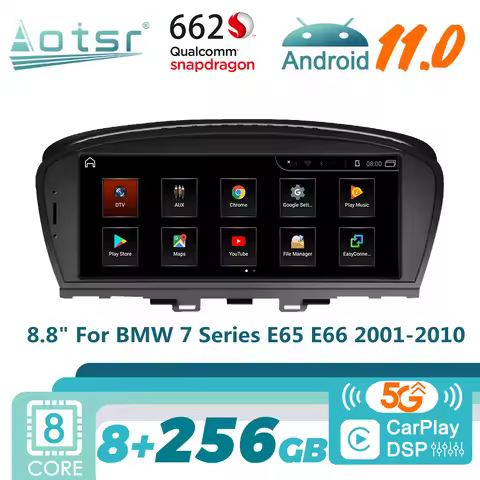 For BMW 7 Series E65 E66 2001 - 2010 Android Car Radio 2Din Autoradio Stereo Receiver Multimedia Pla