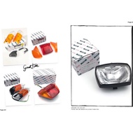 HEAD LAMP AAP EX5 TAIL LAMP AAP EX5 SIGNAL COVER AAP EX5 SIGNAL SET AAP EX5 TAIL LAMP COVER AAP EX5 