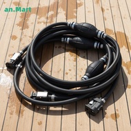AN.MART 2.1/3.1M Outboard Motor Fuel Line Kit For Boat Engine 8mm Fuel Hose Assembly Marine Accessor